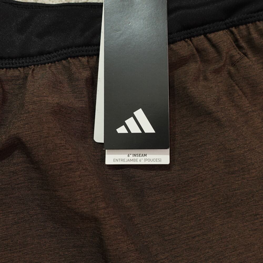 NWT Adidas Mens Aeroready Axis Woven 6" Training Shorts IR5800 Brown Size 2XL - Picture 2 of 9